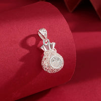 Silver Blessing Bag Activation Necklace | 925 Sterling Silver Fu
