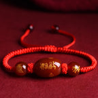 Tai Sui Red String Good Luck Protection Bracelet