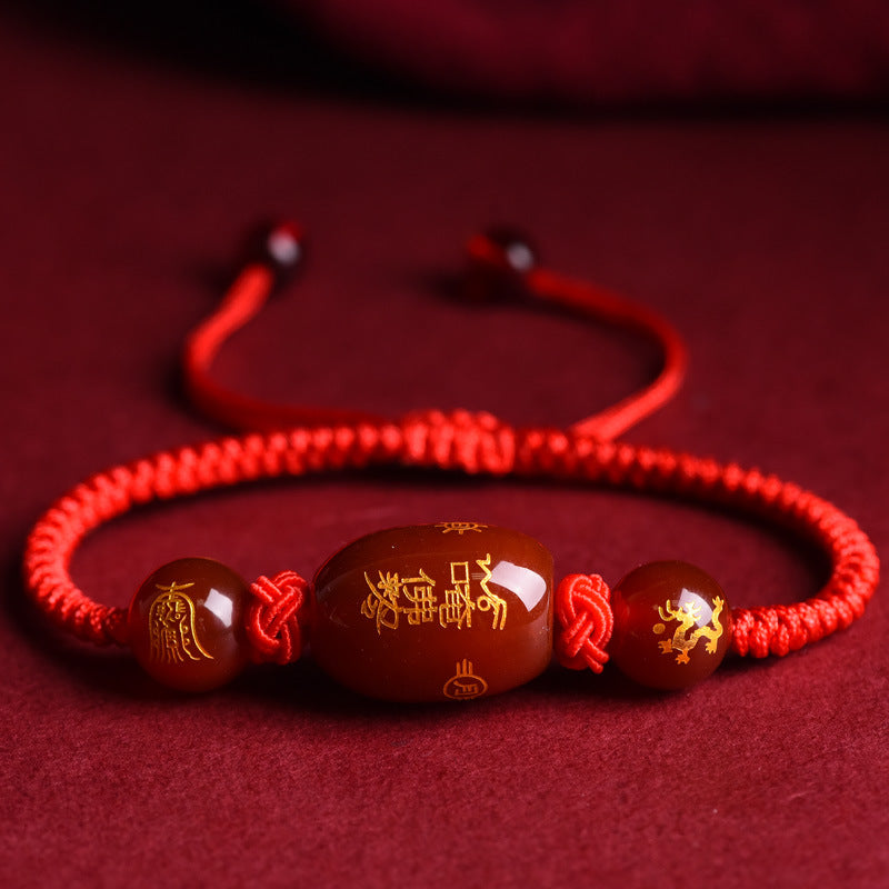 Tai Sui Red String Good Luck Protection Bracelet