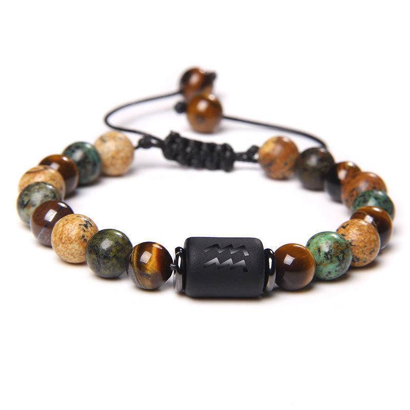 Zodiac Protection & Healing Bracelet | Natural Amber | Taoist KaiGuang