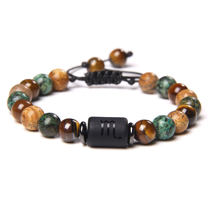 Zodiac Protection & Healing Bracelet | Natural Amber | Taoist KaiGuang