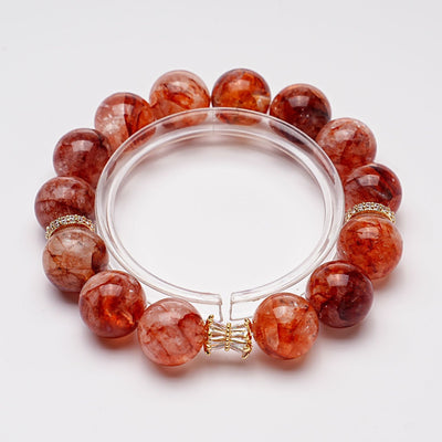 Red Crystal Energy Healing Bracelet | Taoist KaiGuang Love & Confidence