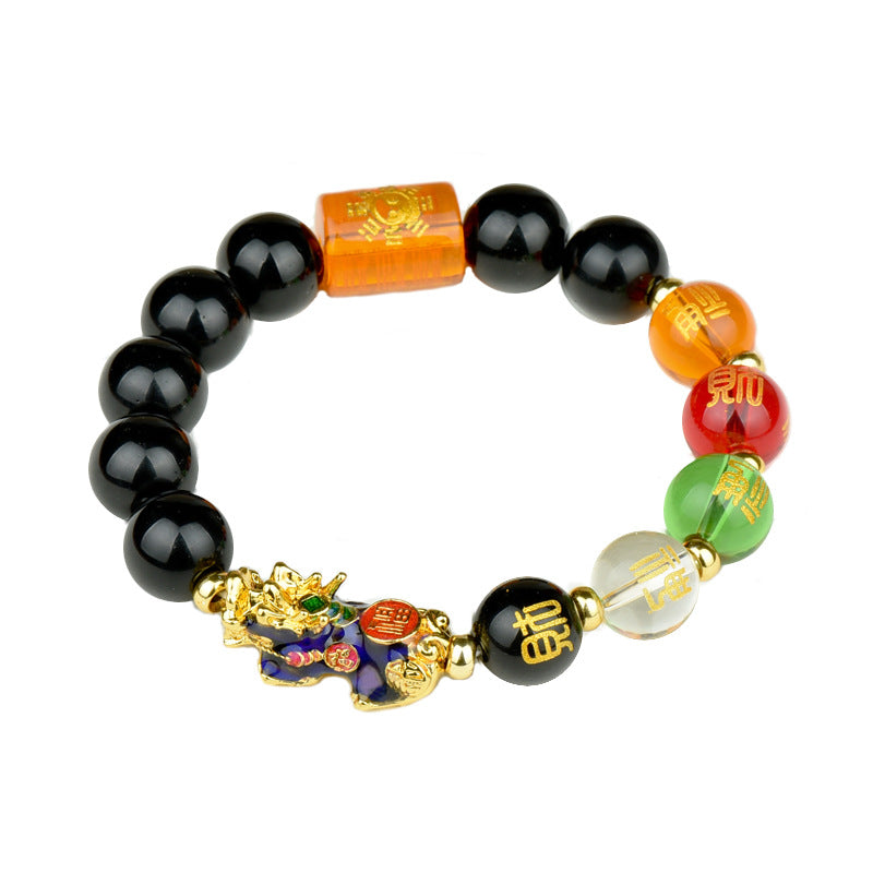 Wealth-Attracting Pixiu Five-Route Caishen Energy Bracelet | Feng Shui