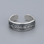 Taoist Talisman Silver Protection Ring | 925 Sterling Silver Feng Shui