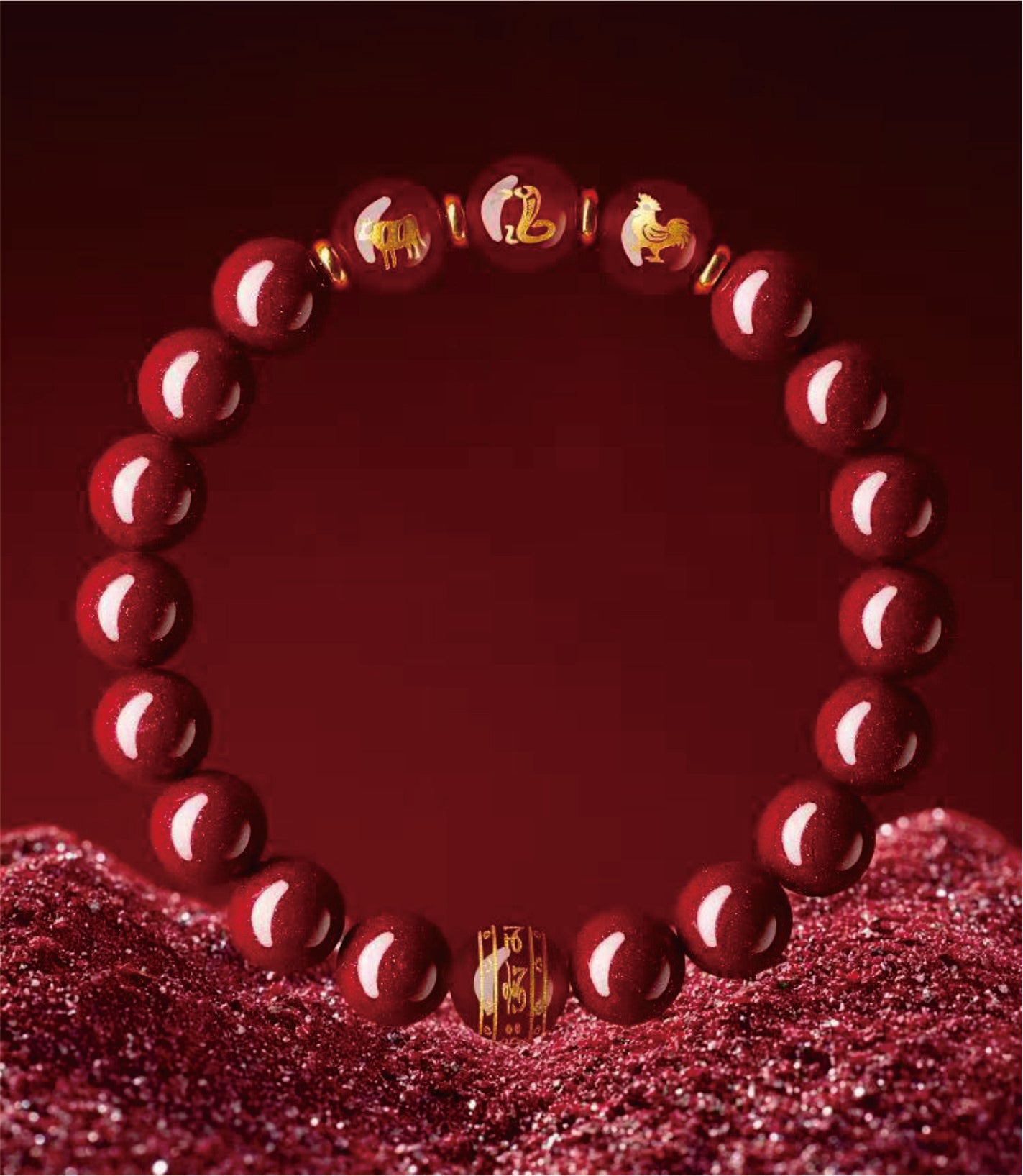Rosewood Twelve Zodiac Energy Protection Bracelet