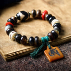 Blessed Tibetan Tortoise Bead Protection Bracelet | Natural Sandalwood