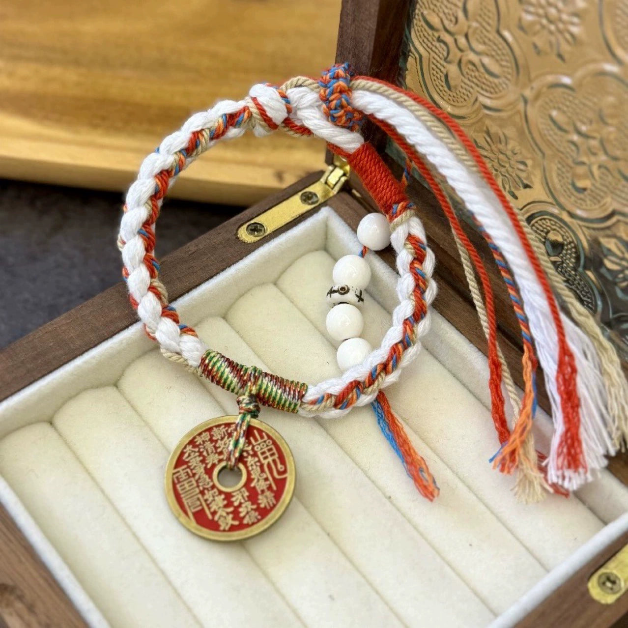Shan Gui Coin Protection Prosperity Bracelet | Taoist Mountain Spirit