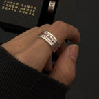 Five Wealth Gods Talisman Ring - Supreme Fortune Attraction Silver Ring