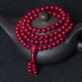Cinnabar 108 Prayer Evil Protection Long Necklace