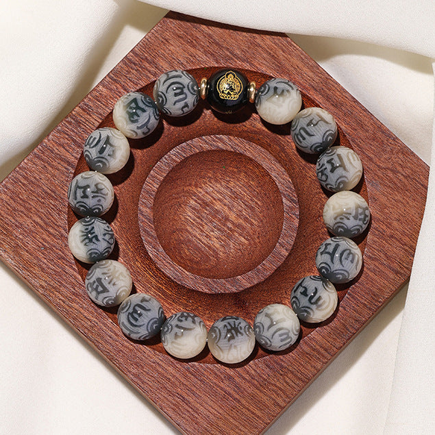 Sacred Carving Purple Fire Mystical Energy Bracelet