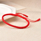 Vajra Knot Protection Bracelet | Taoist Red Rope Jewelry