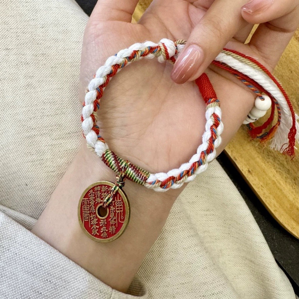 Shan Gui Coin Protection Prosperity Bracelet | Taoist Mountain Spirit