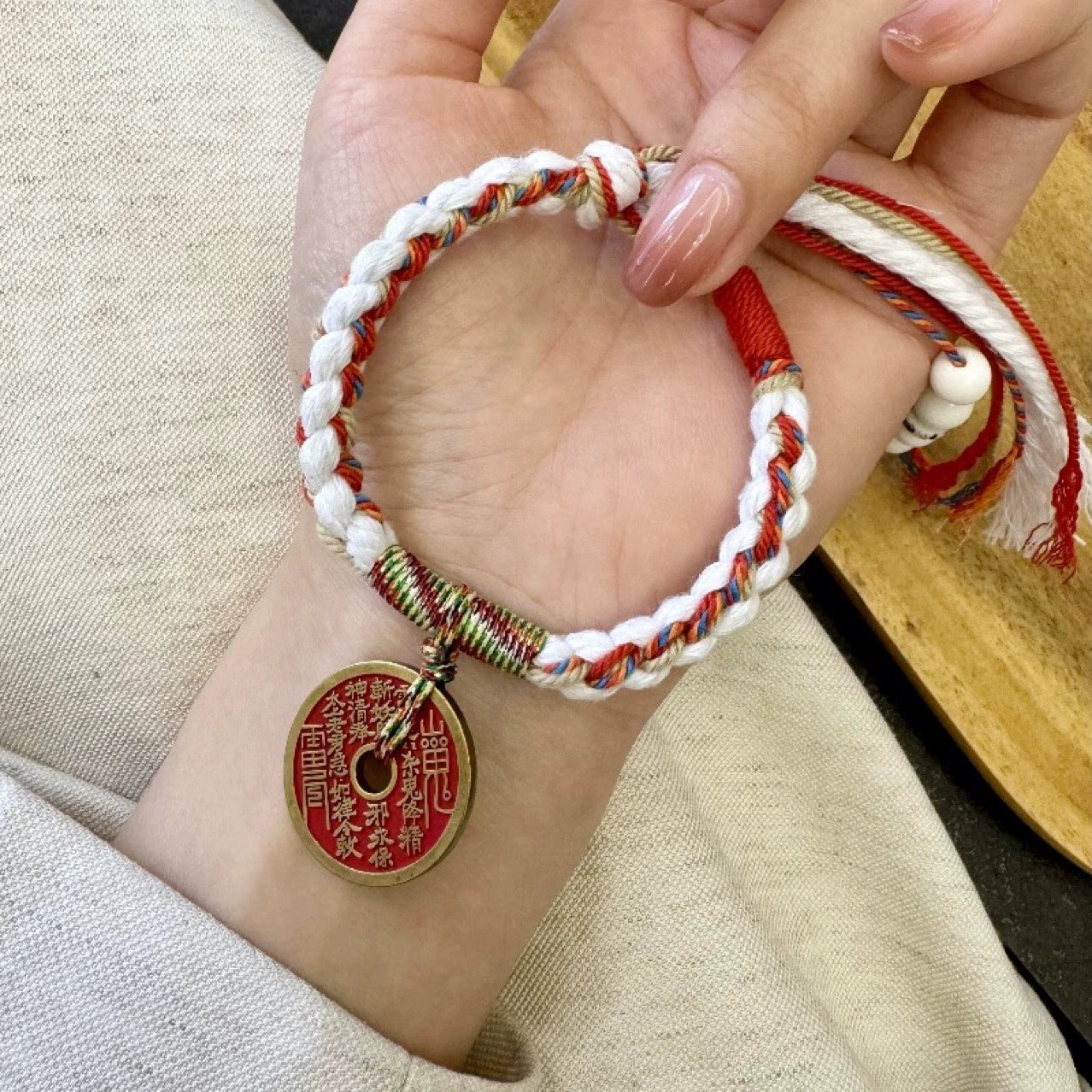 Shan Gui Coin Protection Prosperity Bracelet | Taoist Mountain Spirit