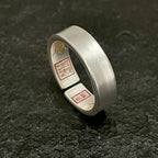 Inner Engraved Four Talisman Secret Ring - Hidden Guardian Silver Band