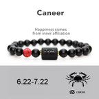 Zodiac Sign Agate Protection Wealth Love Bracelet