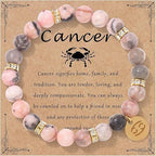 Zodiac Romance Pink Zebra Astrology Love Bracelet