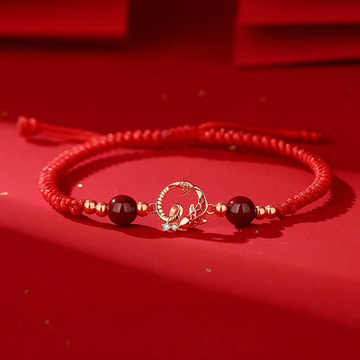 Snake Year Bracelet - Good Luck Protection and Fortune