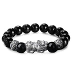 Wealth Guardian · Obsidian Pixiu Bracelet
