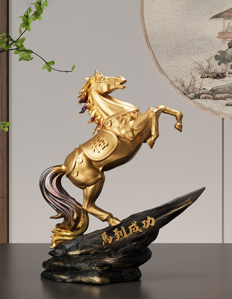 Ma Dao Cheng Gong Feng Shui Horse Figurine | Success Prosperity