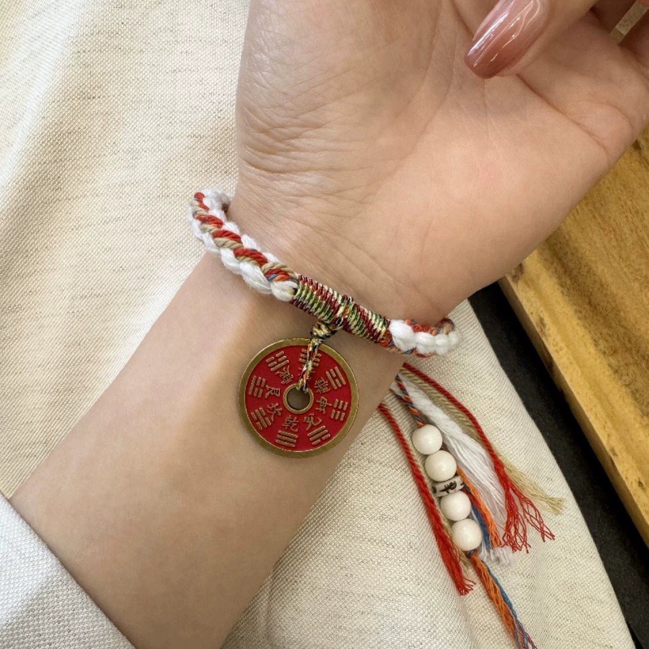Shan Gui Coin Protection Prosperity Bracelet | Taoist Mountain Spirit