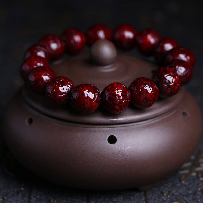 Polished Eye Bead High Gloss Sacred Pattern Bracelet