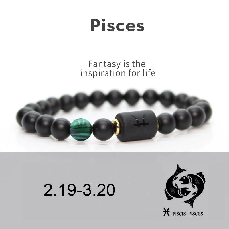 Zodiac Sign Agate Protection Wealth Love Bracelet