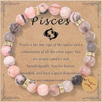 Zodiac Romance Pink Zebra Astrology Love Bracelet