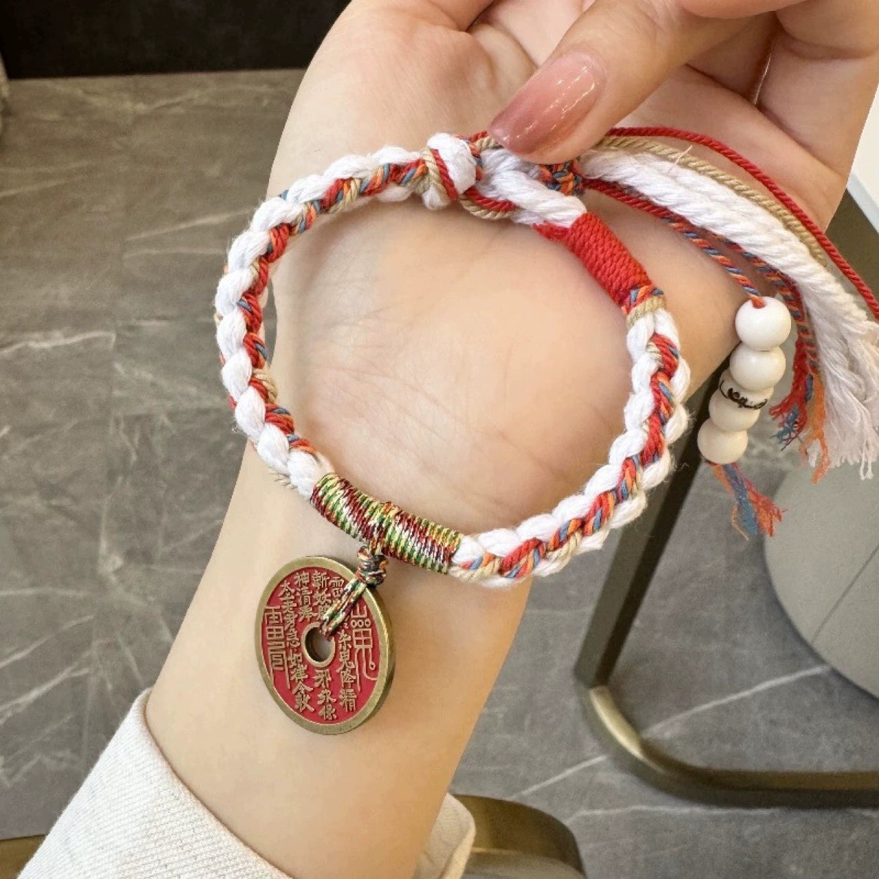 Shan Gui Coin Protection Prosperity Bracelet | Taoist Mountain Spirit