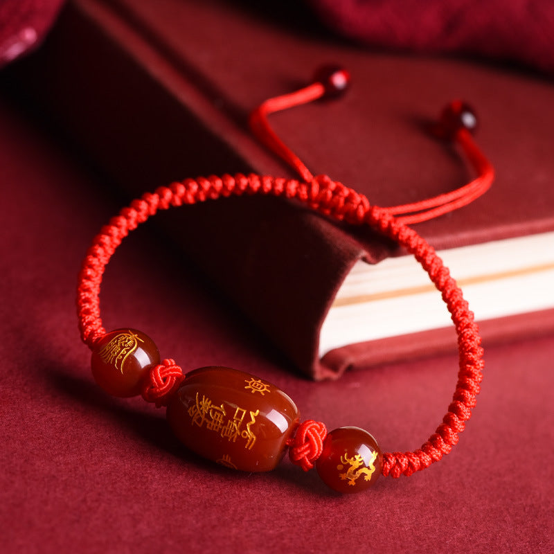 Tai Sui Red String Good Luck Protection Bracelet