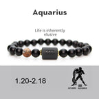 Zodiac Sign Agate Protection Wealth Love Bracelet