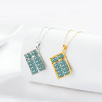 Natural Jade Abacus Pendant | Protection Jewelry