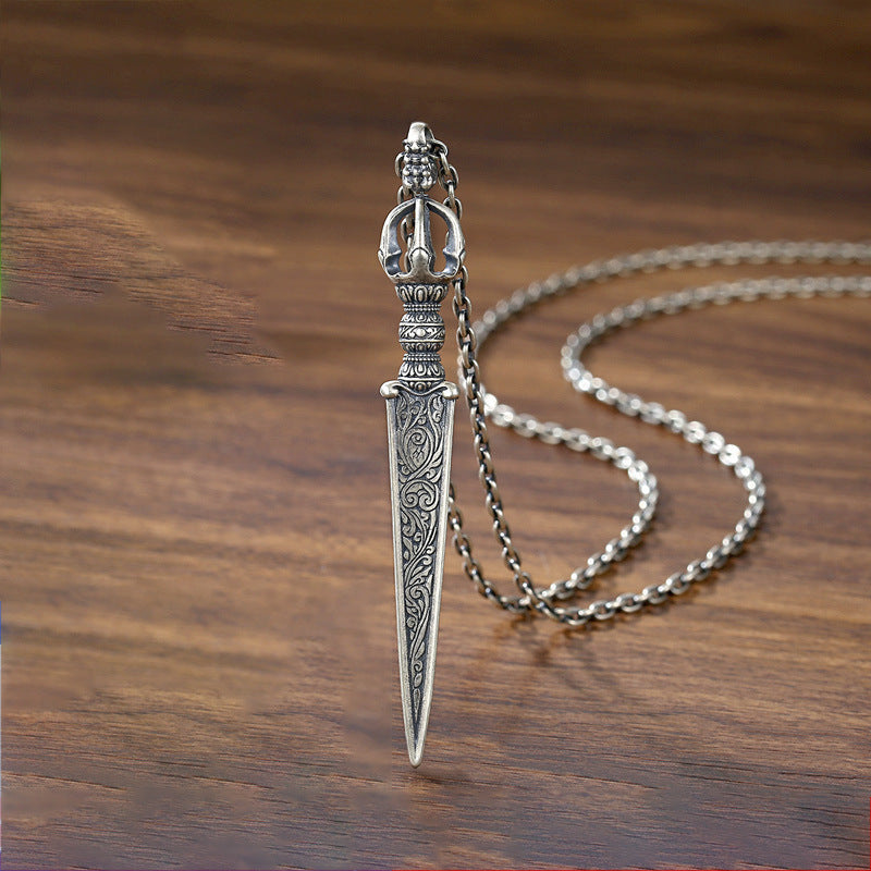 Tibetan Vajra Dorje Pendant | Buddhist Spiritual Protection Jewelry