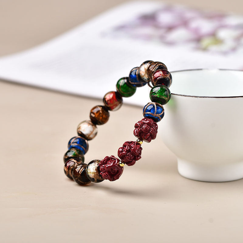 Twelve Zodiac Energy Activation Bracelet | Incense Ash Glass