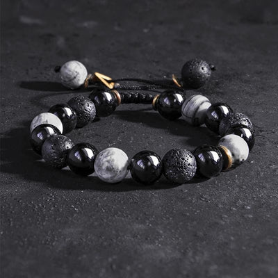 Volcanic Obsidian Protection Healing Energy Bracelet