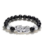 Wealth Guardian · Obsidian Pixiu Bracelet