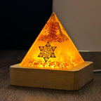 Feng Shui Pyramid Crystal Healing Energy Infusion Meditation Wealth Love - Hexagram Sacred Geometry Spiritual Decor