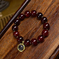 Golden Armor Blood Turtle Agate Bracelet Inlaid Evil Eye Charm