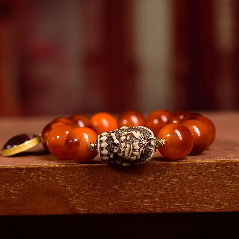 Agate Turtle Bracelet Past Present Life Thangka Charm