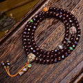 Cinnabar Inlaid Bodhi Multi Wrap Spiritual Bracelet
