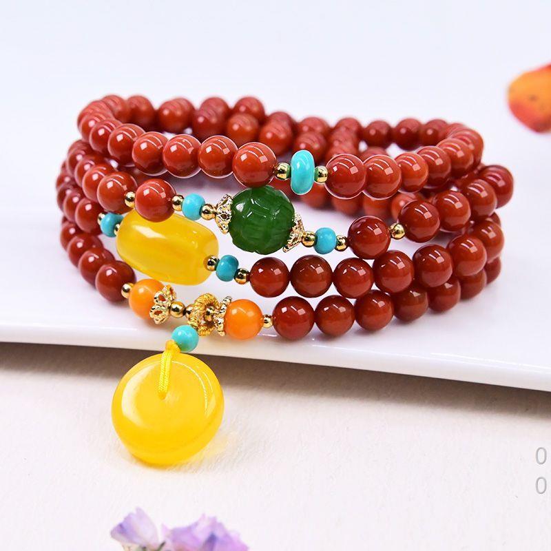 Emotional Balance Red Agate Vitality Bracelet