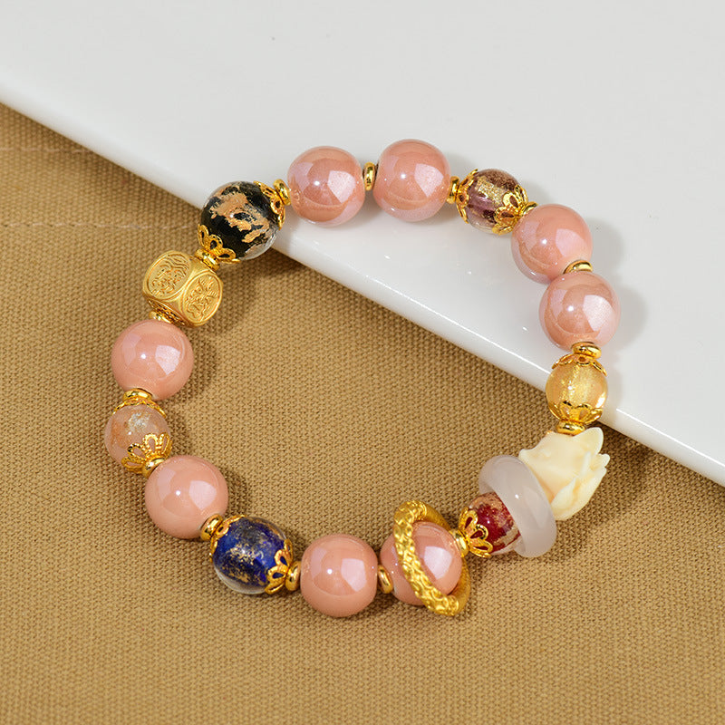 Baiyun Temple Nine-Tailed Fox Energy Protection Bracelet | Scented Ash