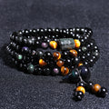Rainbow Energy Obsidian Complete Protection Bracelet