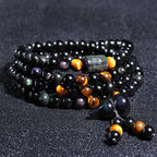 Rainbow Energy Obsidian Complete Protection Bracelet