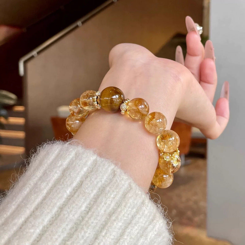 Wealth Dominance Golden Tiger Eye Prosperity Bracelet