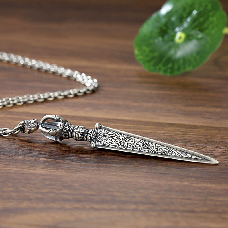 Tibetan Vajra Dorje Pendant | Buddhist Spiritual Protection Jewelry