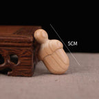 Peach Wood Baby Protection Gourd Keychain Charm