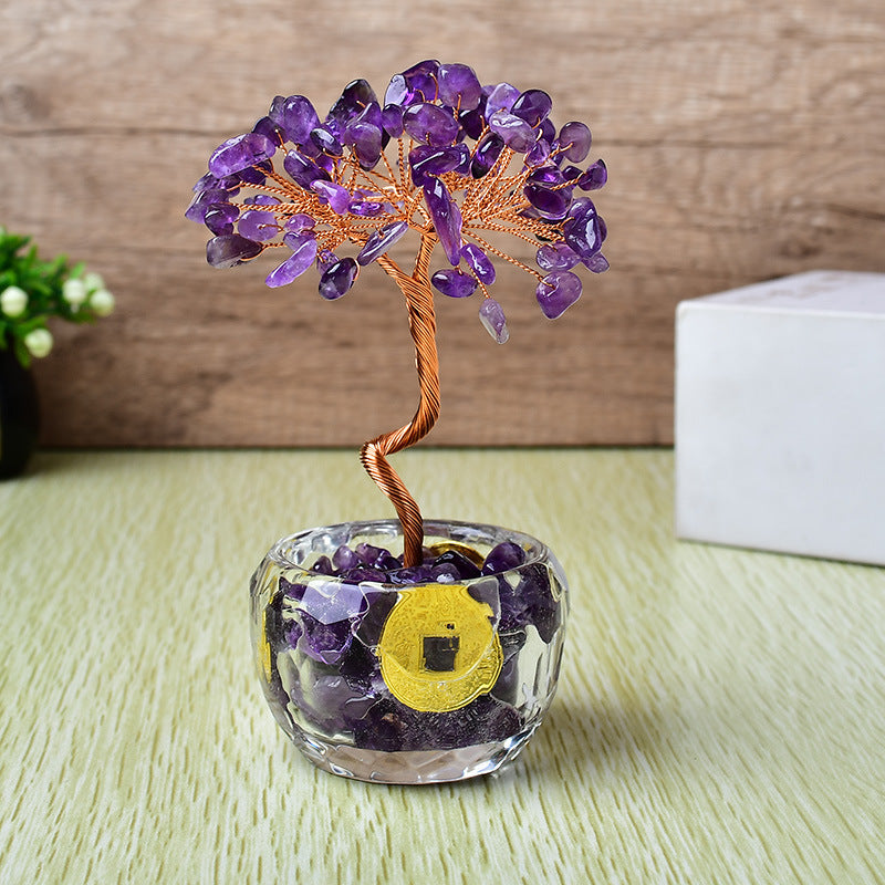 Multicolor Crystal Life Tree Feng Shui Ornament