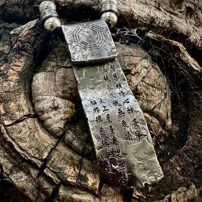 Taoist Rune Protection Peace Pendant | Sacred Talisman Necklace