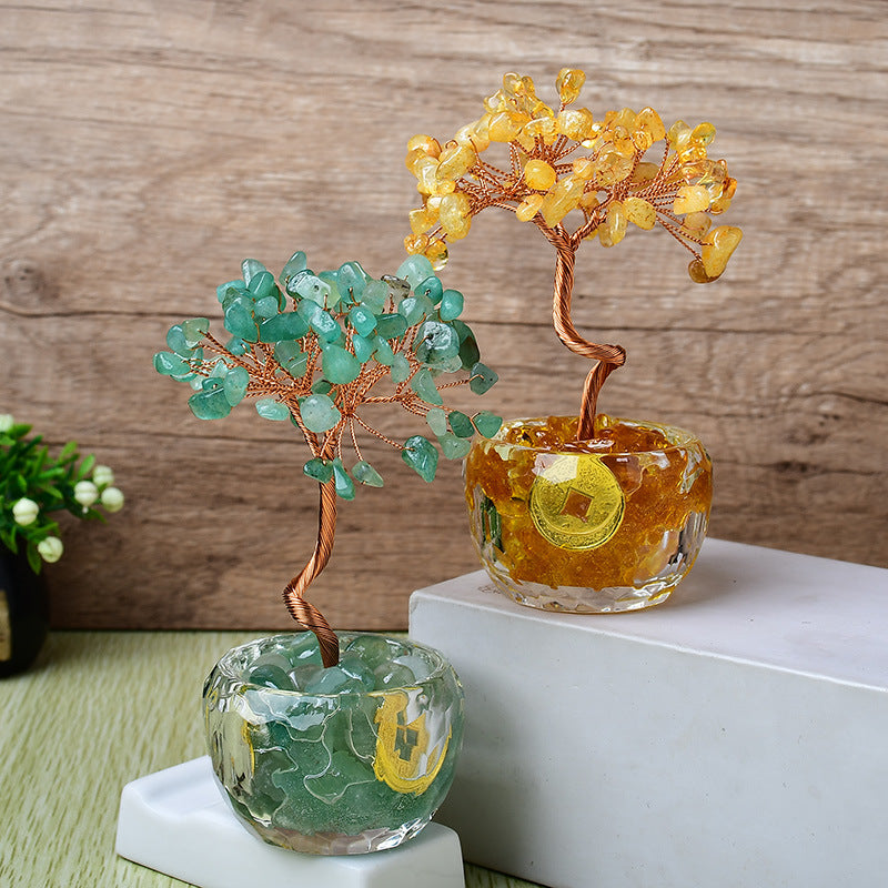 Multicolor Crystal Life Tree Feng Shui Ornament