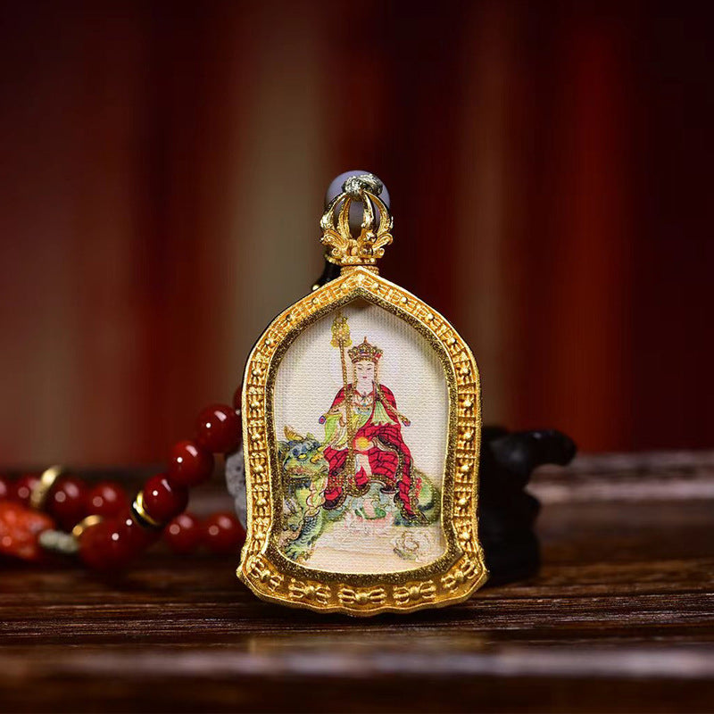 Tibetan Red Agate Prayer Beads - Ksitigarbha Buddha Amulet Necklace